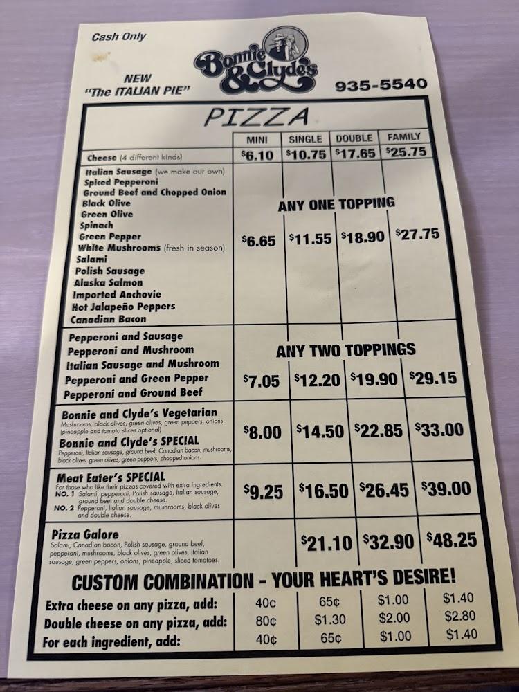 Bonnie & Clyde's Pizza Parlor Salami Hoagie
